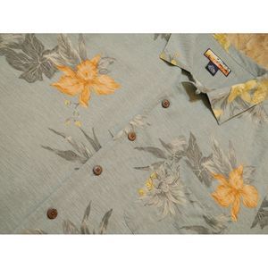 HAVANA JACK'S CAFE 100% Silk Short Sleeve  Sz. XXL